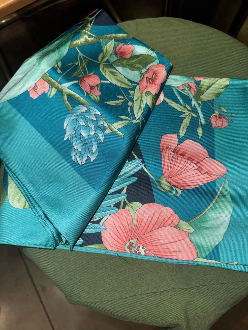 Jim Thompson Floral Silk Scarf